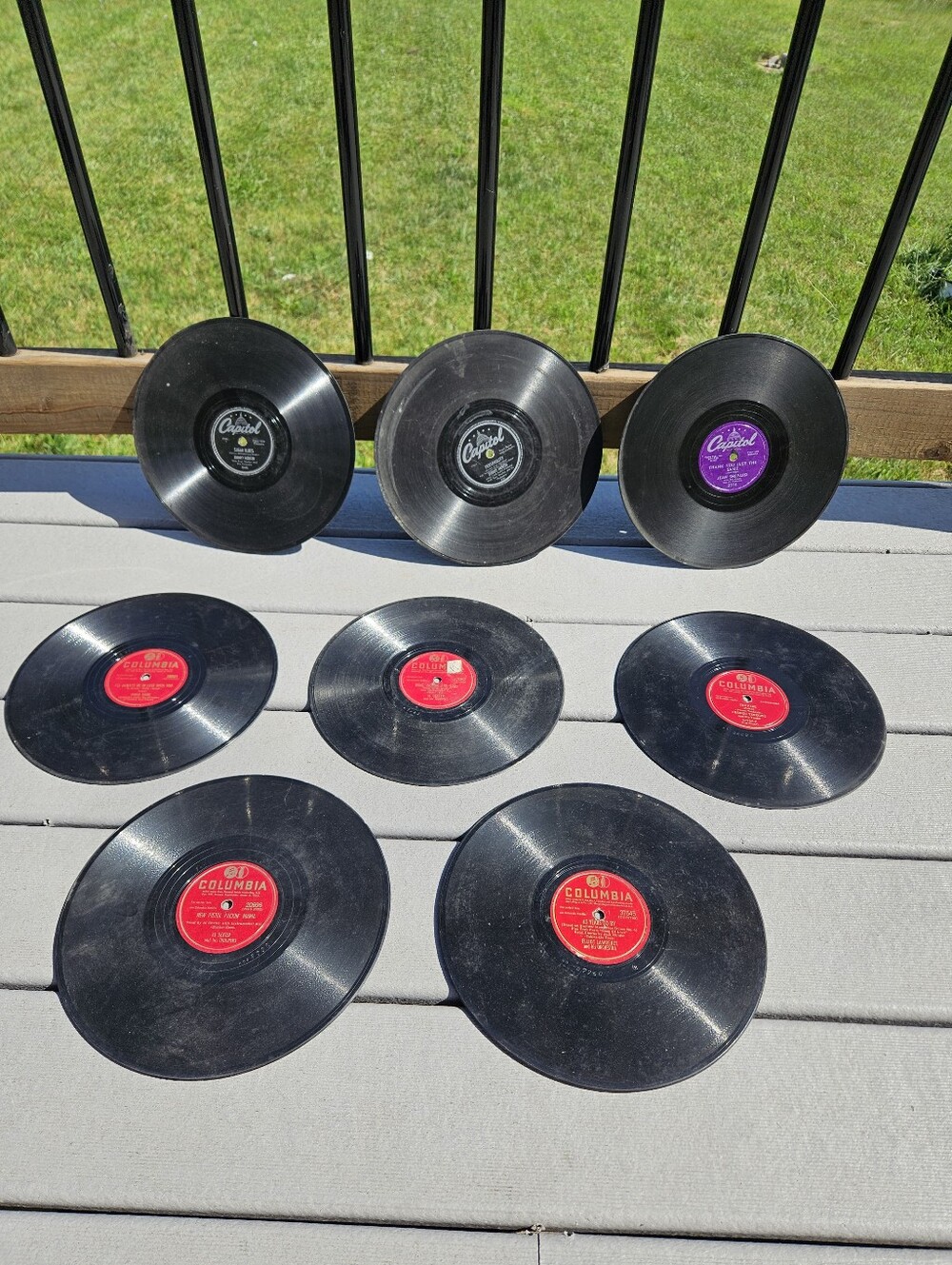 Lot Of 8 Capitol & Columbia  78 Rpm Pop Jazz Blues Records- Dinah Shore,  More++